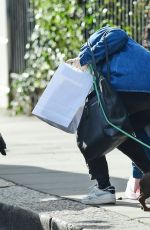 CRESSIDA BONAS Out with Her Dog in London 03/10/2022