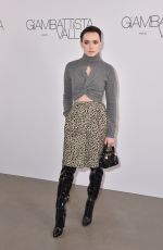 DAISY RIDLEY at Giambattista Valli Show at Paris Fashion Week 03/07/2022