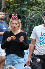 DAKOTA JOHNSON Out with Friends at Disneyland in Anaheim 03/02/2022