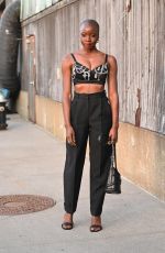 DANAI GURIRA Arrives at Alexander McQueen Fashion Show in New York 03/15/2022