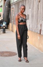 DANAI GURIRA Arrives at Alexander McQueen Fashion Show in New York 03/15/2022