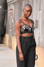 DANAI GURIRA Arrives at Alexander McQueen Fashion Show in New York 03/15/2022