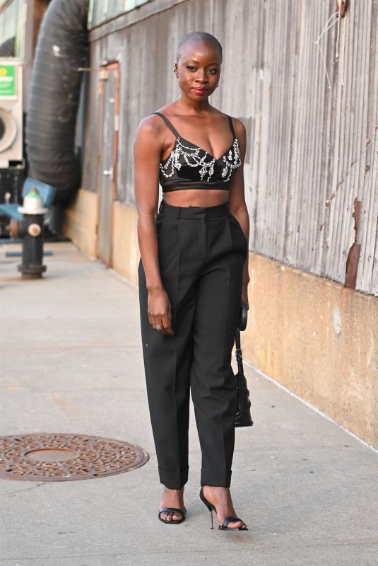 DANAI GURIRA Arrives at Alexander McQueen Fashion Show in New York 03/15/2022