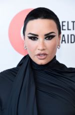 DEMI LOVATO Arrives at Elton John AIDS Foundation