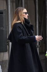DIANNA AGRON Hailing a Cab on Madison Avenue in New York 03/30/2022