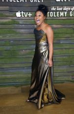 DOMINIQUE FISHBACK at The Last Days of Ptolemy Grey Premiere in Los Angeles 03/07/2022