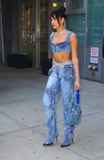 DUA LIPA Heading to Tonight Show Starring Jimmy Fallon in New York 03/03/2022