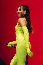 DUA LIPA Performs at Future Nostalgia Tour in Chicago 03/09/2022