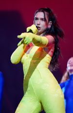DUA LIPA Performs at Future Nostalgia Tour in Chicago 03/09/2022