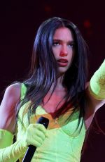 DUA LIPA Performs at Future Nostalgia Tour in Las Vegas 03/25/2022