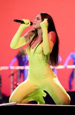DUA LIPA Performs at Her Future Nostalgia Tour at Madison Square Garden in New York 03/01/2022