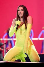 DUA LIPA Performs at Her Future Nostalgia Tour at Madison Square Garden in New York 03/01/2022