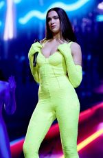 DUA LIPA Performs at Her Future Nostalgia Tour at Madison Square Garden in New York 03/01/2022