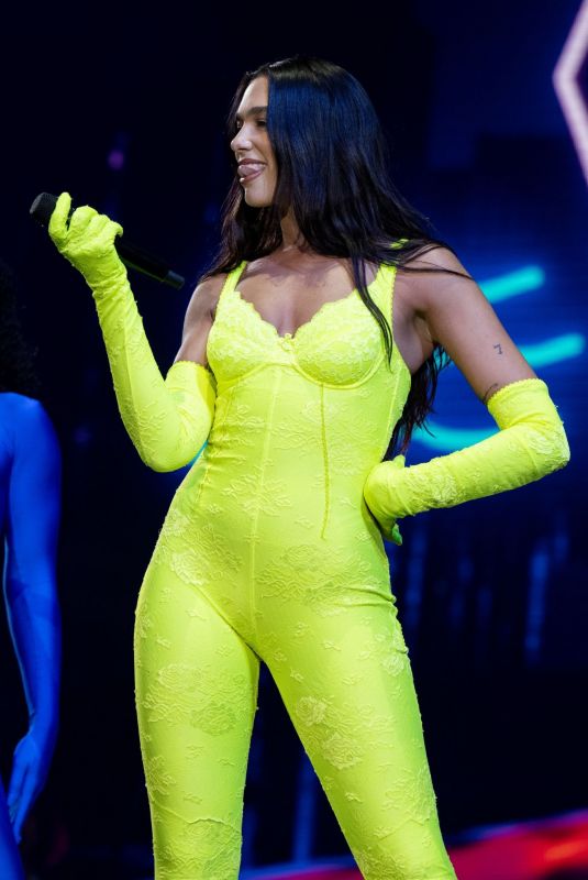 DUA LIPA Performs at Her Future Nostalgia Tour in Los Angeles 03/22/2022