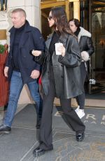 EIZA GONZALEZ Leaves Her Hotel in Paris 03/19/2022