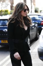 ELIZABETH HURLEY and NATHALIE COX on the Set of Christmas in the Caribbean in London 03/17/2022