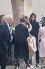 ELIZABETH HURLEY on the Set of Christmas in the Caribbean in London 03/16/2022