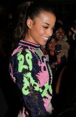 ELLA BALINSKA Arrives at Dior Show at Paris Fashion Week 03/02/2022