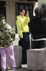 ELLA ECKERSLEY on the Set of a Maybelline Commercial in New York 03/13/2022