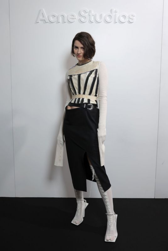 ELLA HUNT at Acne Studios Show at Paris Fashion Week 03/02/2022
