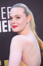 ELLE FANNING at 27th Annual Critics Choice Awards in Los Angeles 03/13/2022