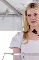 ELLE FANNING at Francis Ford Coppola Hollywood Walk of Fame Star Ceremony 03/21/2022