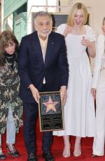 ELLE FANNING at Francis Ford Coppola Hollywood Walk of Fame Star Ceremony 03/21/2022
