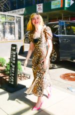 ELLE FANNING Leaves Kelly and Ryan Show in New York 03/29/2022