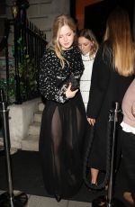 ELLIE BAMBER Leaves Vogue BAFTA Afterparty in London 03/13/2022