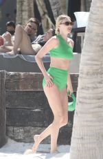 ELSA HOSK in Bikini at a Beach in Tulum 03/20/2022