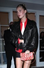 ELSA HOSK Leaves Revolve Social House Grand Ppening in Los Angeles 03/03/2022
