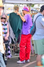 ELSA HOSK Shopping at Rose Bowl Flea Market in Pasadena 03/13/2022