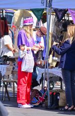 ELSA HOSK Shopping at Rose Bowl Flea Market in Pasadena 03/13/2022