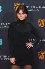 EMILIA JONES at EE British Academy Film Awards 2022 Nominees Reception in London 03/12/2022