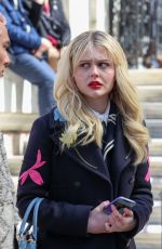 EMILY ALYN LIND on the Set of Gossip Girl in New York 03/22/2022