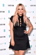 EMILY ATACK at Vanity Fair EE Rising Star Award Party in London 03/01/2022