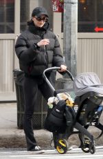 EMILY RATAJKOWSKI Out with Her Baby in New York 03/10/2022