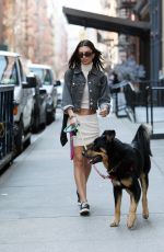 EMILY RATAJKOWSKI Out with Her Dog in New York 03/16/2022