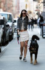 EMILY RATAJKOWSKI Out with Her Dog in New York 03/16/2022
