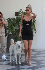 EMMA HERNAN Out with Her Dog in West Hollywood 03/22/2022