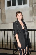 EMMA WATSON Arrives at Charles Finch & Chanel Pre-BAFTA