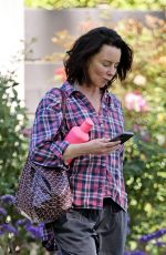 EVANGELINE LILLY Leaves a Friends House in Los Feliz 03/23/2022
