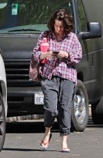 EVANGELINE LILLY Leaves a Friends House in Los Feliz 03/23/2022