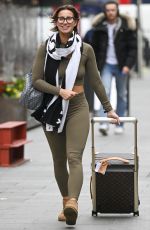 FERNE MCCANN Arrives in Leicester Square in London 03/04/2022