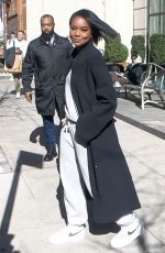 GABRIELLE UNION Leaves Crosby Hotel in New York 03/11/2022