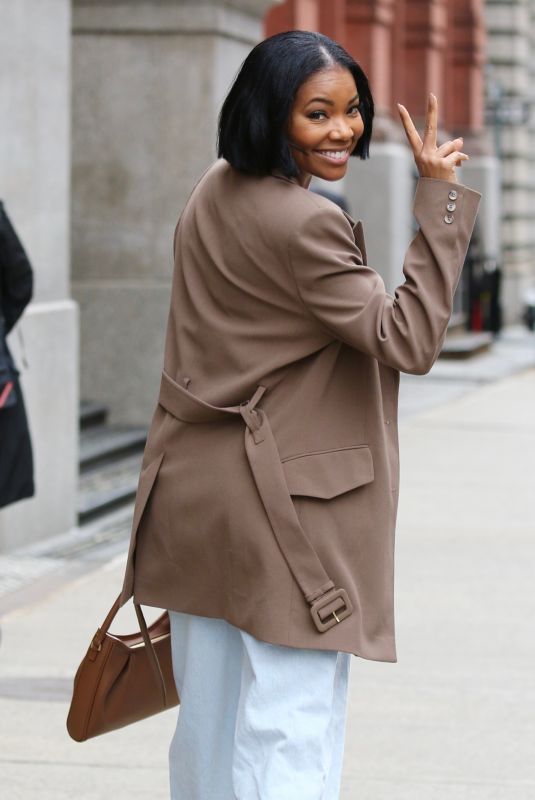 GABRIELLE UNION Out and About in New York 03/07/2022