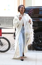 GABRIELLE UNION Out and About in New York 03/11/2022