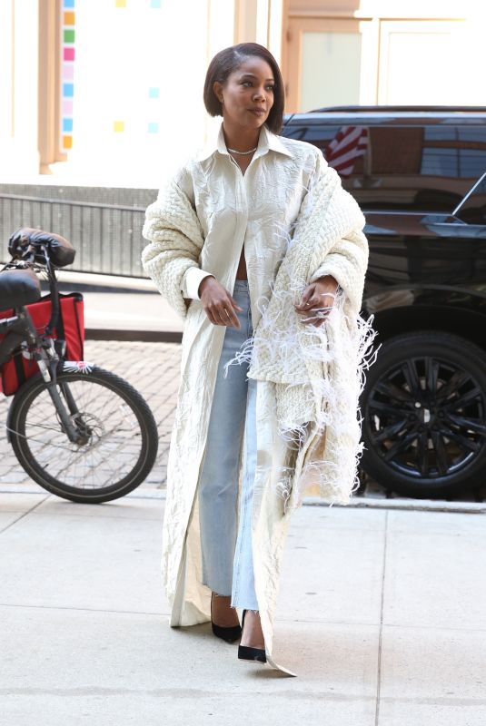 GABRIELLE UNION Out and About in New York 03/11/2022