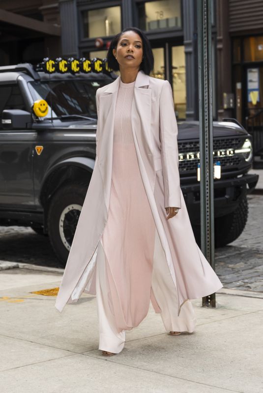 GABRIELLE UNION Out in New York 03/11/2022
