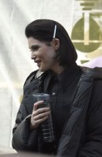 GEMMA ARTERTON on the Set Culprits in Manchester 03/24/2022